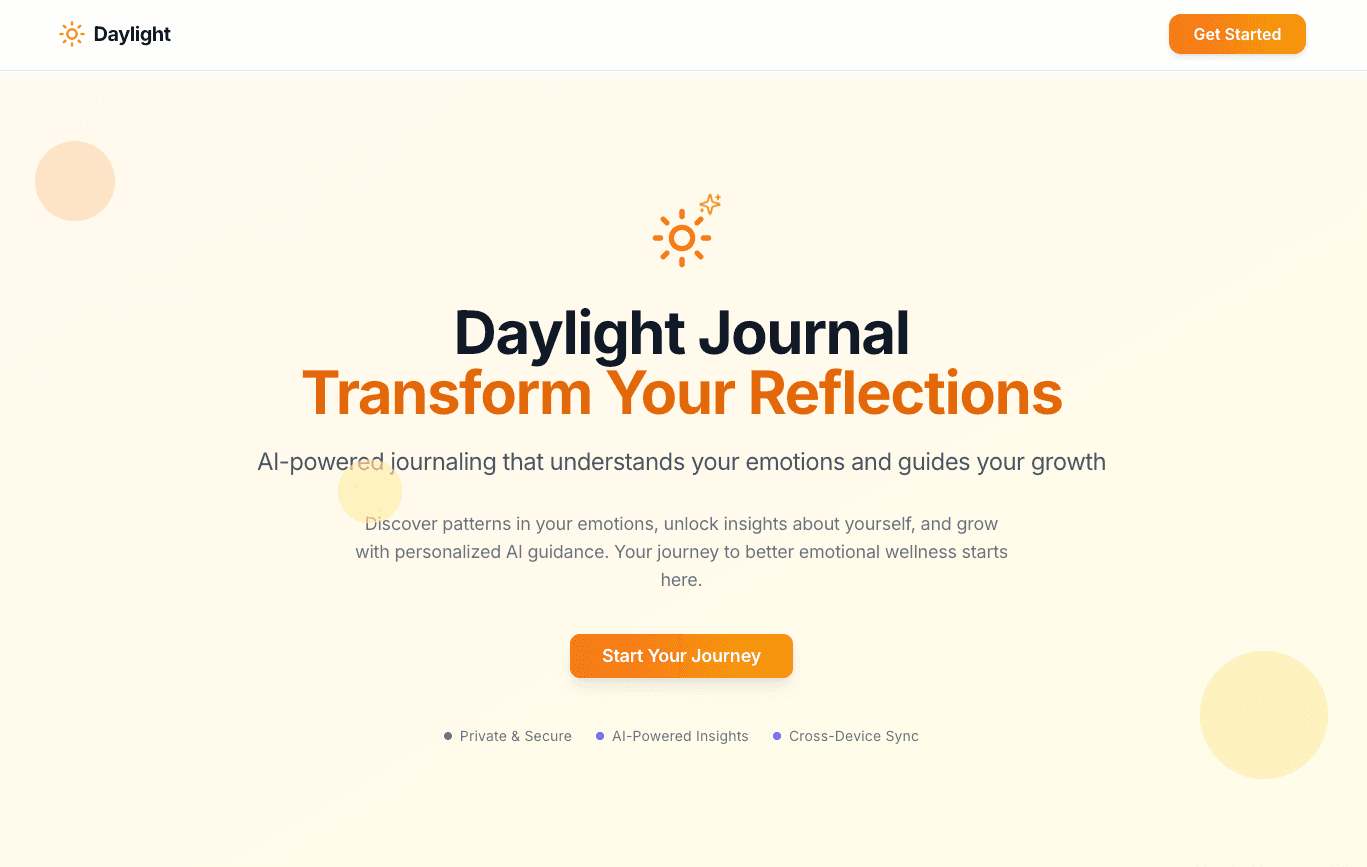DayLight Journal - PWA application